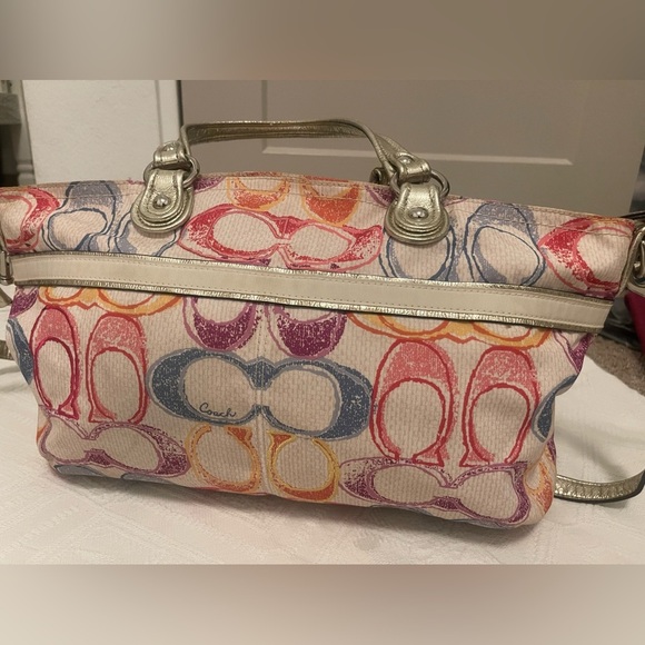 Coach Poppy Dream C Rocker Multicolor Satchel - Picture 12 of 16